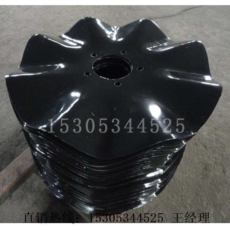 批量定做销售65锰钢圆盘缺口耙片方轴 全包轴承农业机械配件