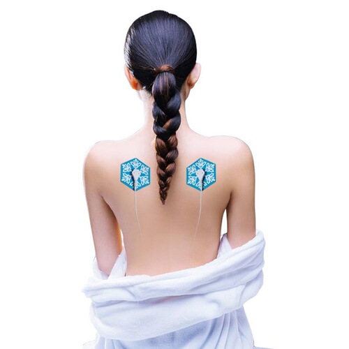 New smart mini mobile phone massager Snowflake Moli Sticker easily sticks portable massager shoulder and neck stick