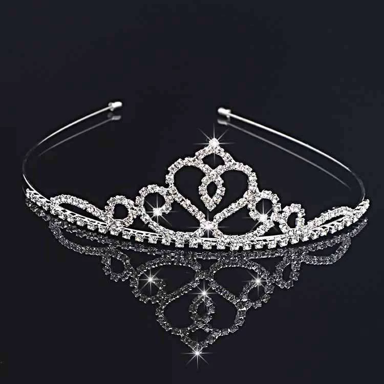Детское украшение для прически принцессы, объемная tiara, корейский стиль, для выступлений
