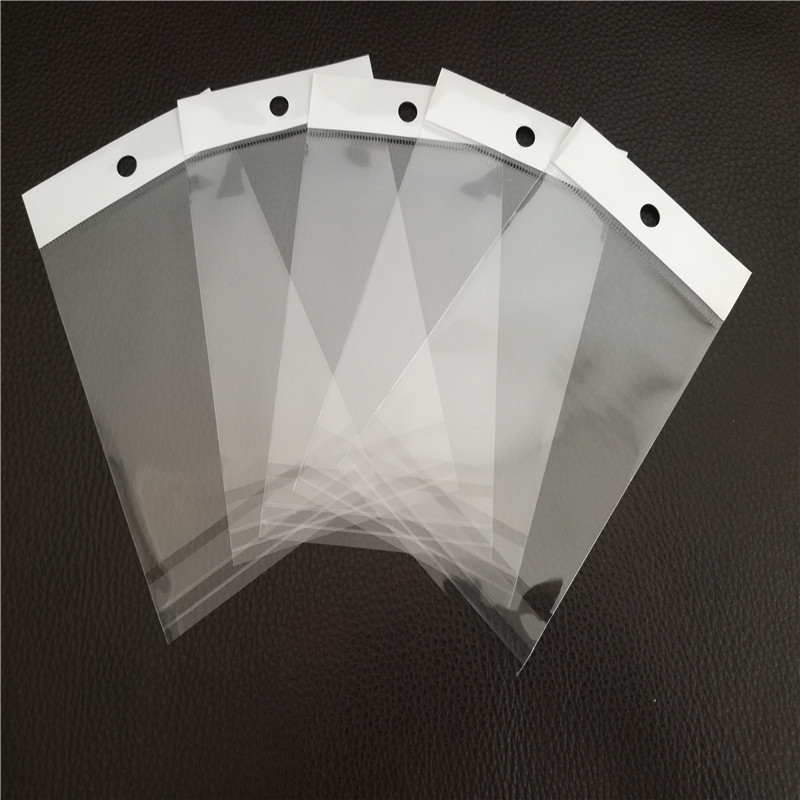 南京A4尺寸OPP袋白色珠光膜卡頭OPP胶袋不干胶封口OPP纸品包装袋