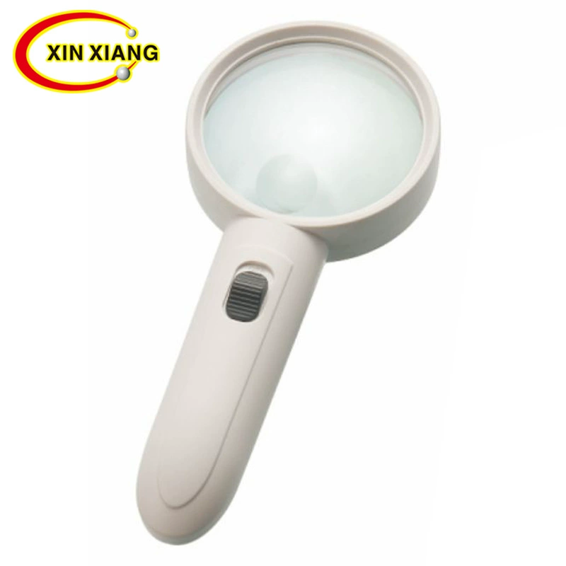 Материнское зеркало с двойным увеличением с 4 светодиодными детектором денег ракетка портативное пластиковое увеличительное стекло для чтения 6B-6B