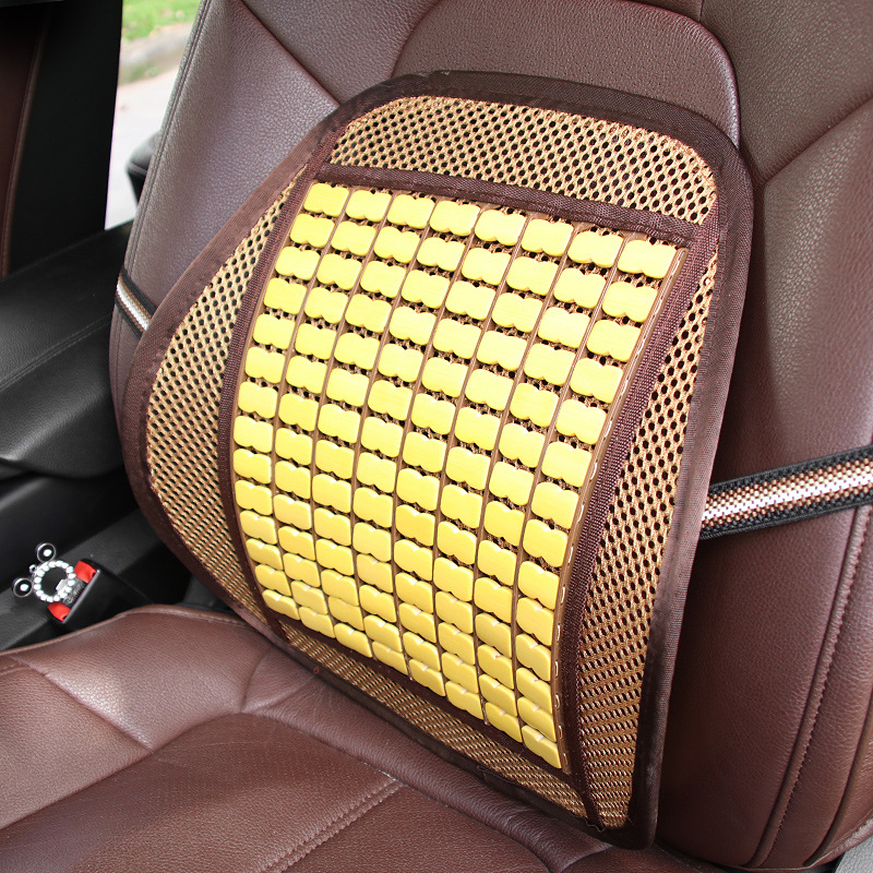 夏天碳化竹片腰靠 透氣靠背 車用腰墊辦公腰托R-7262