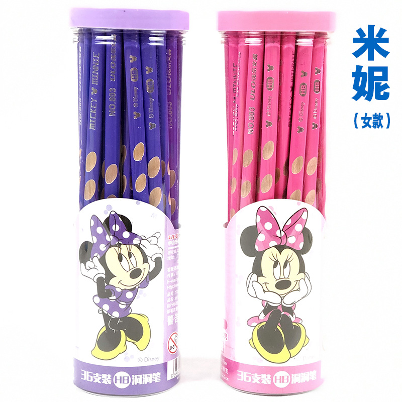 Drum triangle Hole pen 36 Basswood student write reverent pencil originality HB Pencil Wholesale