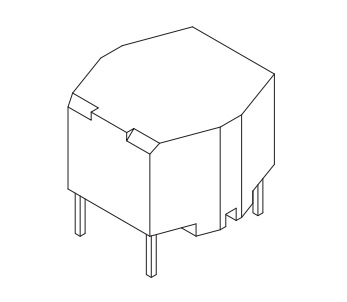 17.6X16.9 2+2PIN底坐YC-B-065磁环底坐、电感线圈底坐