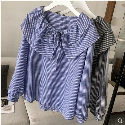 Платье-воротничок-дракула Oversize блузка, корейский стиль, новая коллекция 2023, доступно 2–4XL