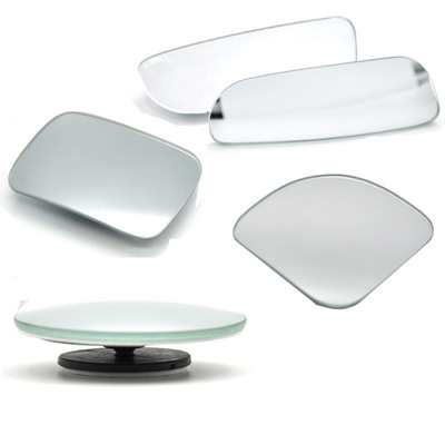 Boundless vehicle Small round mirror Rearview mirror Auxiliary mirror Frameless Blind spot mirror Reversing Wide-angle lens Curvature mirror Car Accessories