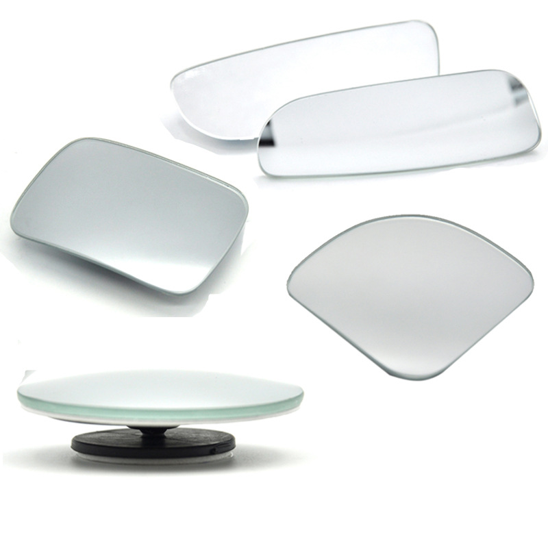 Boundless vehicle Small round mirror Rearview mirror Auxiliary mirror Frameless Blind spot mirror Reversing Wide-angle lens Curvature mirror Car Accessories