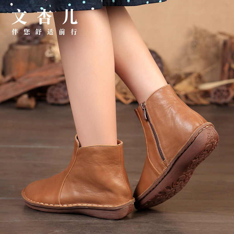 Bottes femme WHENSINGER      en En cuir - Ref 3355331 Image 3