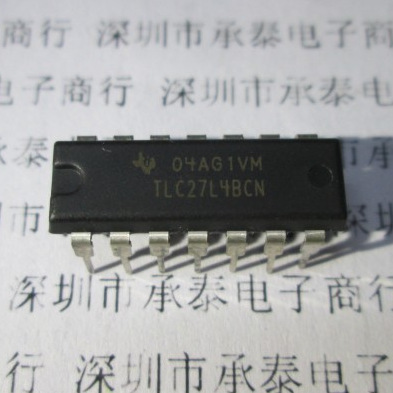 放大器芯片 TLC27L4BIN TLC27L4 DIP14 全新现货