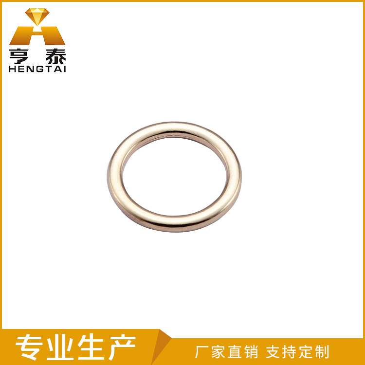 厂家定制 圆形金属文胸肩带调节扣 泳衣包胶锌合金调节扣 批发