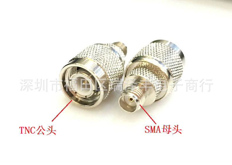 射频同轴转接器转接头TNC/SMA-JK公头转SMA镀金母头转换头适配器