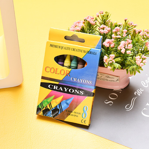 Manufacturer wholesale 8-color crayon color box bulk crayon 12-color children's painting graffiti coloring oil pastel crayon