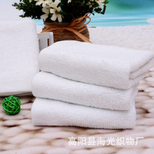 毛巾厂家批发18克吸水一次性白方巾酒店用湿巾小方巾