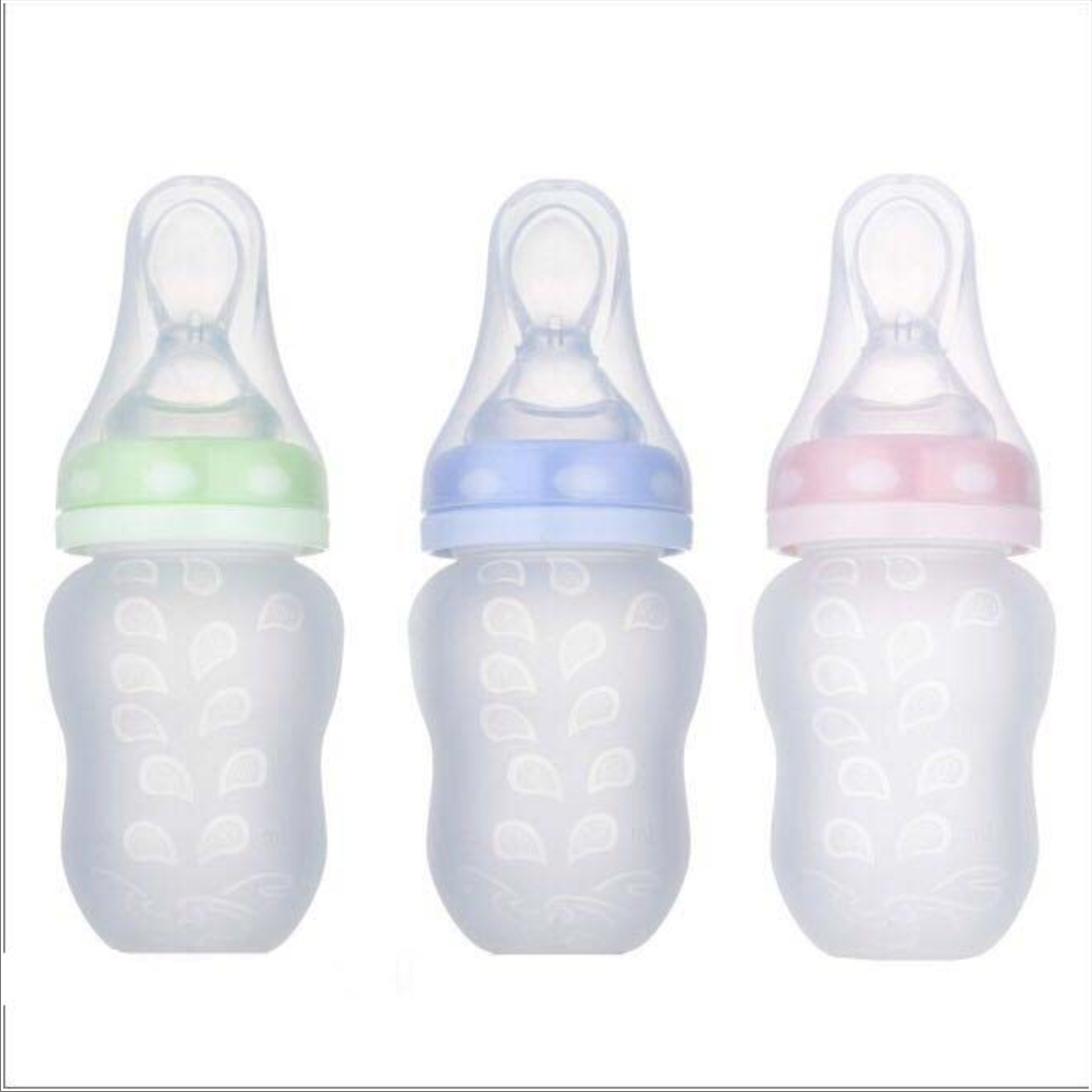 180ML宽口硅胶软勺米糊奶瓶宝宝挤压式米糊勺 婴儿米糊瓶厂家批发|ms