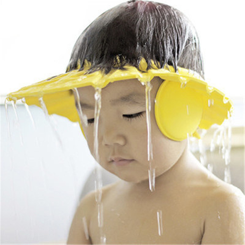 儿童浴帽宝宝洗澡帽洗发帽可调节洗头帽母婴用品洗头帽儿童