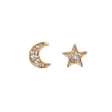 8g Weight No Inlaid Inlay Material Earrings Classification Wedding, Travel Occasion Metal Material Women'S Gender Plating Design Gold, Silver Color Korean New Beautiful Fairy Star Tassel Pendant Ladies Earrings Hot-saling Wholesale 6