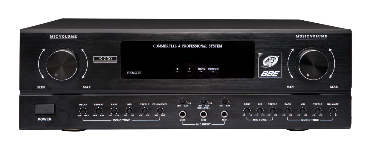 Titular de la tarjeta de altavoz amplificador combinado karaoke audio amplificador de potencia para el hogar