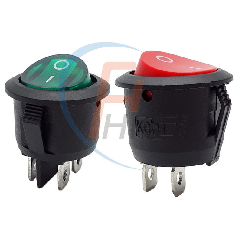 供应15*21船型开关，KCD1-105，圆形船型 颜色多款 6*6*2.5贴片