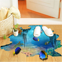 Cross-border new 3D floor stickers underwater living room bedroom bathroom bathroom decoration stickers tile stickers KS6619