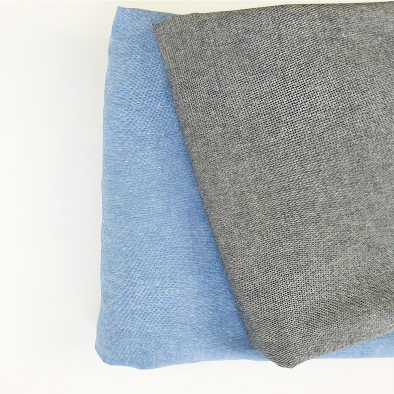 厂家长期供应 全棉色织素色布XH-307# 素色服装面料 厂家