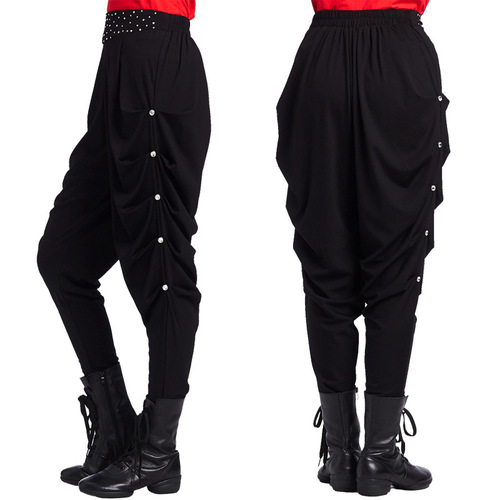 Sailor Dance Pants 2024 New Women's Harem Pants Square Dance Guoguo Team's Same Tassel Pants Group Performance Costumes