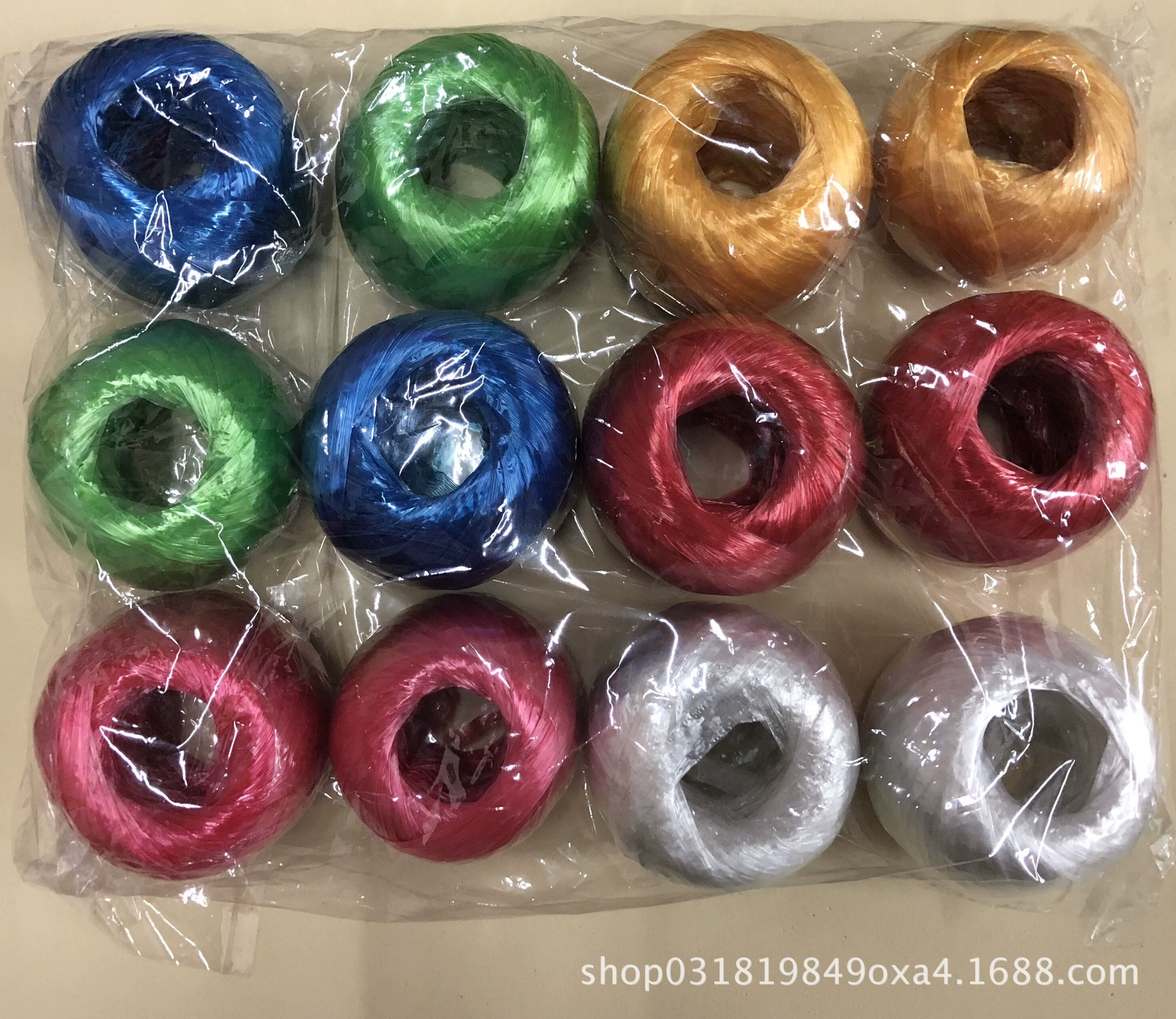 Пластиковая веревка с соломенным шариком, 50 г, обвязочная веревка, плетеная веревка с соломенным шариком, упаковочный нейлон, кабельная стяжка, веревка для везки и упаковки