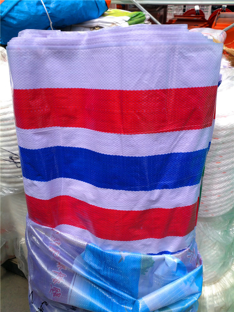 厂家PE单面覆膜彩条布塑料布防水防晒防雨 汽车篷布支持订制