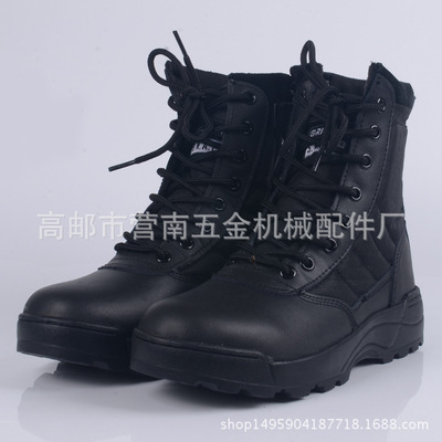 直销男士中帮加绒沙漠靴作战靴户外工装登山鞋一件代发|ru