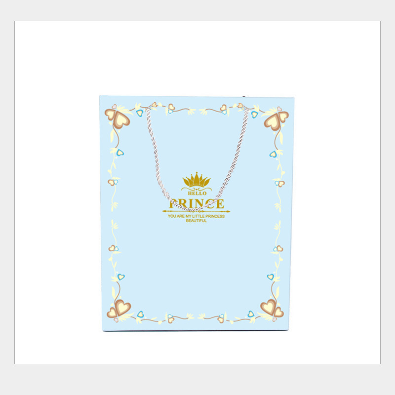 Exquisito Príncipe Rosa bolsa de embalaje al por mayor bolsa de regalo de tamaño pequeño bolso de papel bolsa de papel en stock