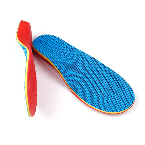 Red children's arch corrective insoles for flat feet to correct internal and external valgus manufacturers wholesale