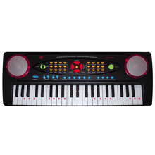 永美YM-238C多功能玩具电子琴44键白键LED指示跑马灯功能初学