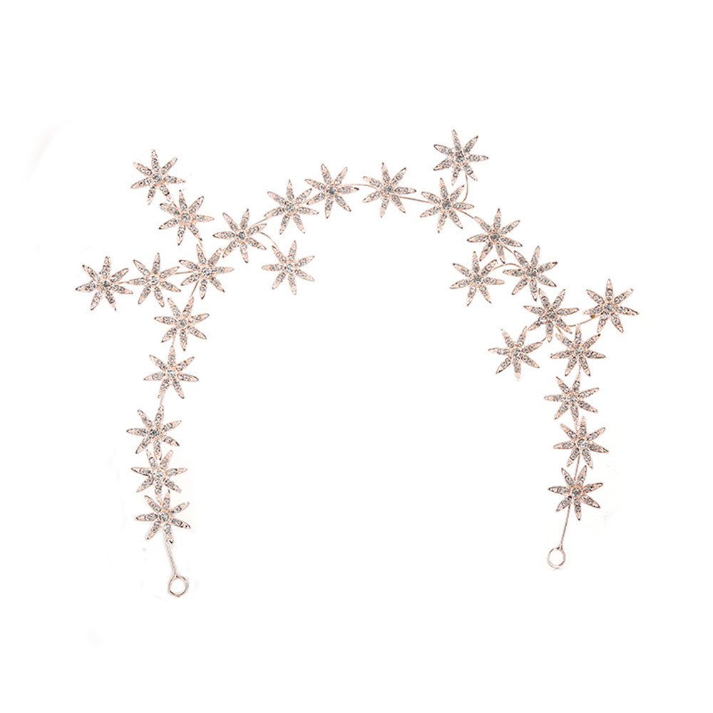 Original Korean style hair South Korea popular new bridal crown high-end rhinestone star hair accessories star hair band