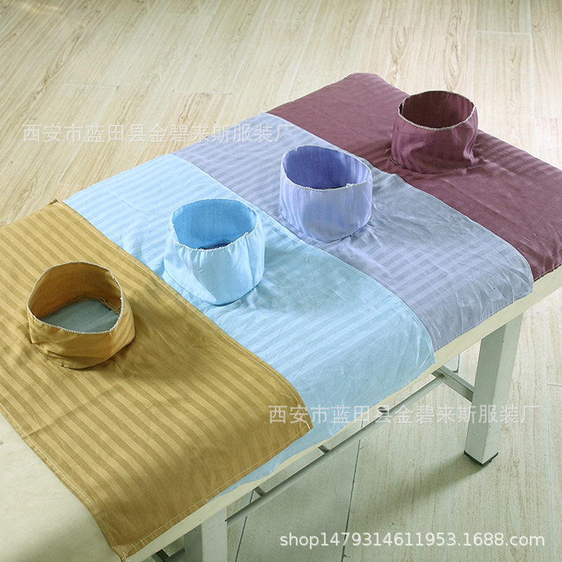 Beauty Cotton Hole towel Massage towel sheet Mat towel Bedside Pillowcase Kerchief Pillow towel pure cotton