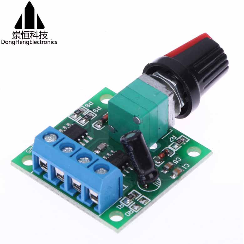 PWM直流电机调速器1.8V 3V 5V 6V 12V 2A调速开关 开关功能1803BK