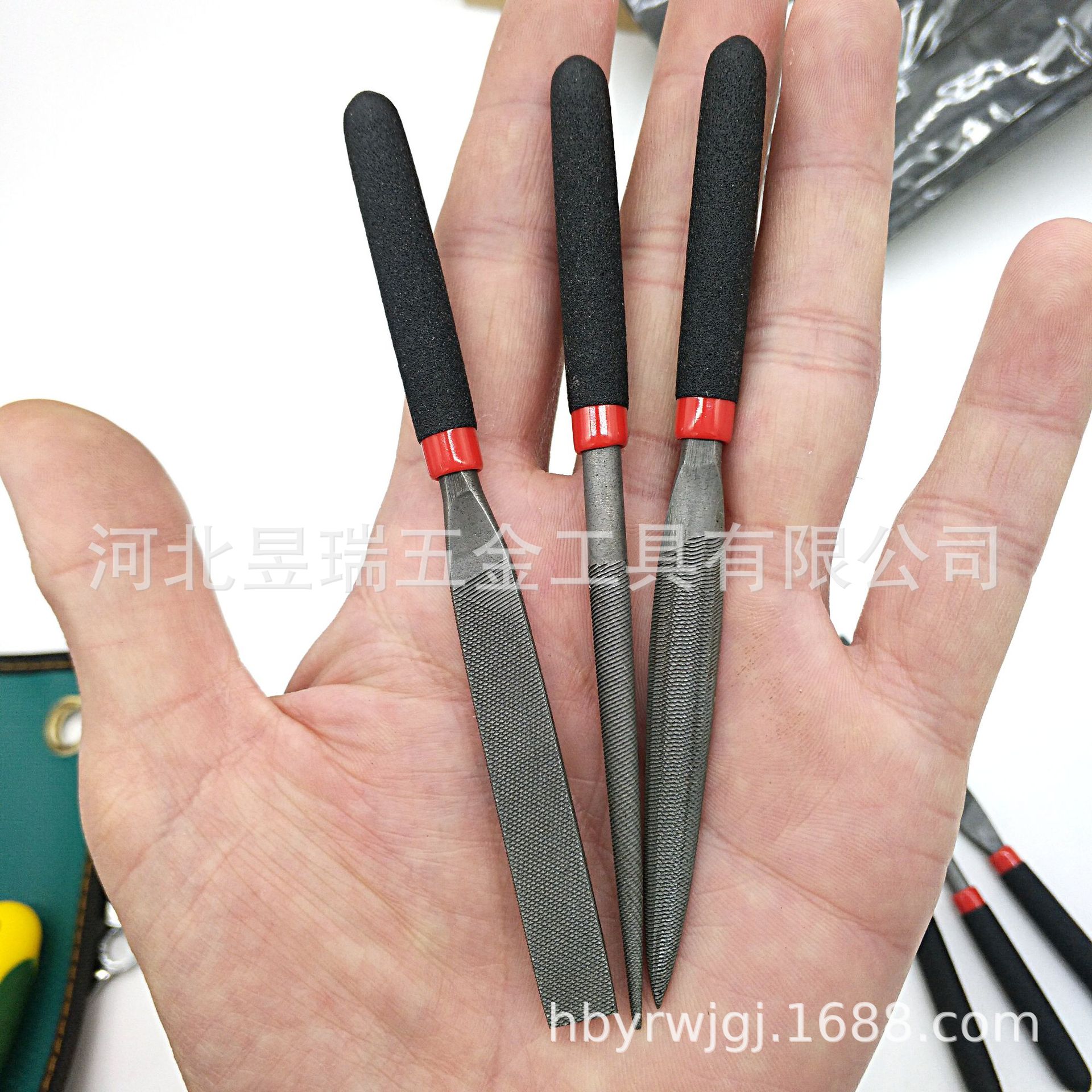 模型制作套装锉刀118mm中细齿修整锥型圆锉扩孔修孔小1mm带齿细尖-阿里巴巴