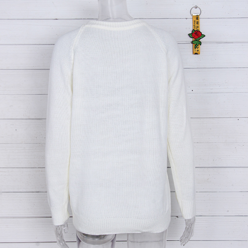 441g Weight Long Sleeve Sleeve Length Pullovers Placket Type Regular Sleeve Sleeve Type Polyacrylonitrile Fiber, knit Fabric Type Regular Top Length Sweater Tops Type Daily, Street Occasion Round Neck Neckline Slim Fit Type Heart Shape Pattern Spring, Autumn Season Women's Gender Elegant Style Wholesale Women's Elegant Heart Shape Long Sleeve Sweaters & Cardigans 29