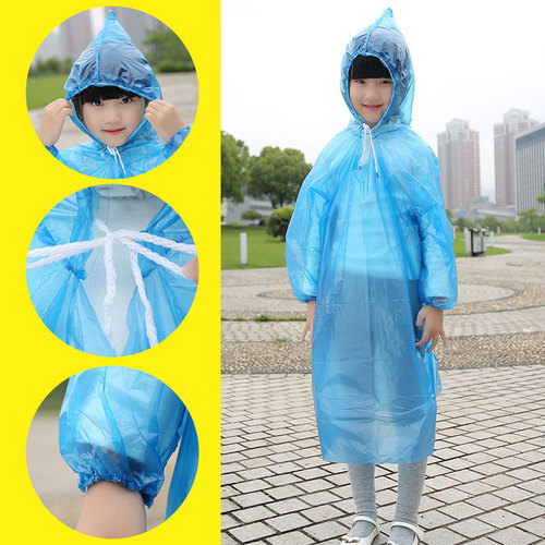 Disposable one-piece playground wholesale travel raincoat for children