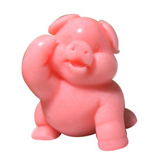 妮可R0552 DIY小猪pig手工皂模具硅胶蛋糕模蜡烛模 皂章 皂印