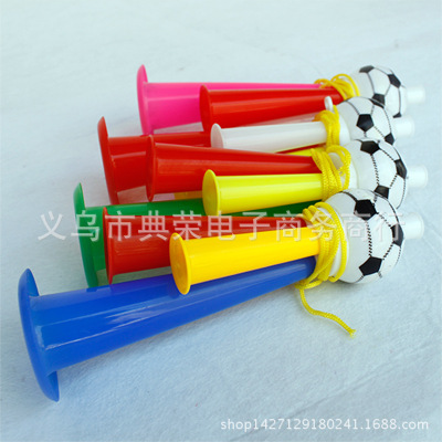 2018球迷用品足球喇叭 塑料喇叭 小喇叭 世界杯喇叭 带绳加油小喇|ms