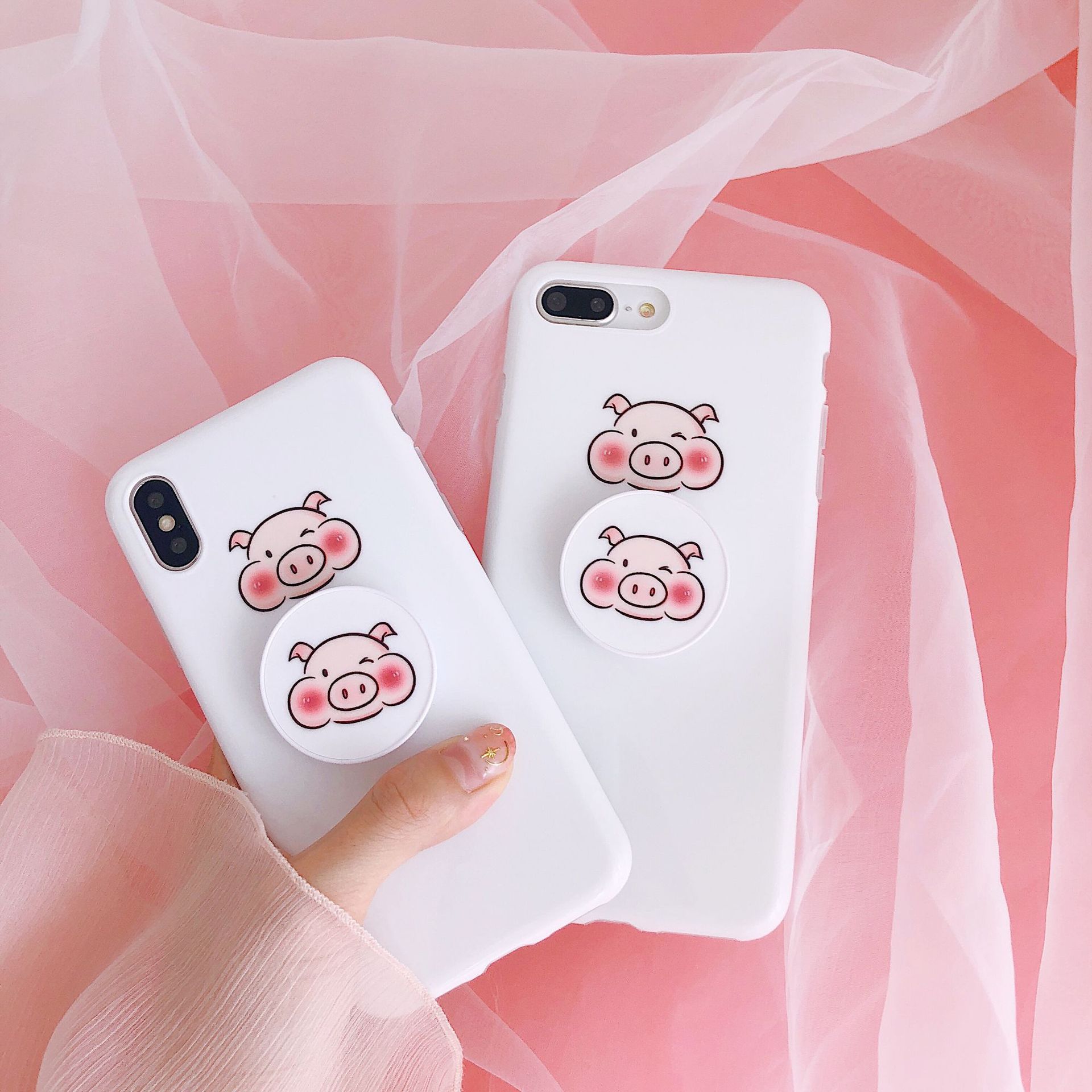 Cute Cartoon Mobile Phone Bracket Universal Lazy  Ring Tide Models Cartoon Cute Japan South Korea New Anti-fall Bracket Wholesale display picture 6