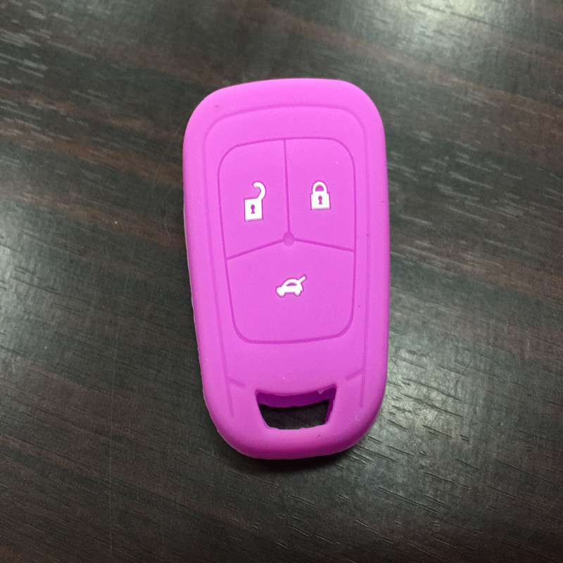 Suitable for Chevrolet Aveo Cruze Silicone Key Case Straight Type Special Car Remote Control Protective Cover Buckle