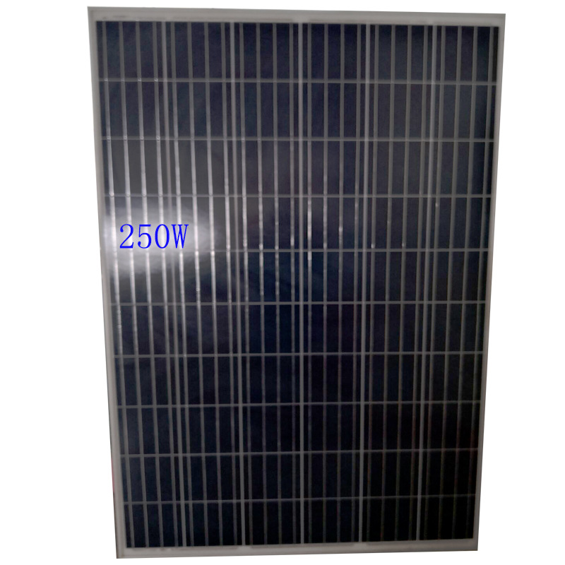 足功率多晶250W太阳能发电站光伏板家用光伏发电系统36V充电板