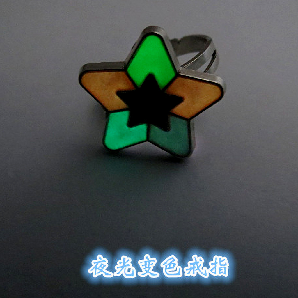 50g Weight Artificial Gemstones Inlay Material Birthday Occasion Alloy Material Heart Pattern Women'S Gender Plating Design Fashion Style Simple Peach Heart Love Butterfly Moon Color Changing Ring 9