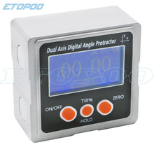 ETOPOO 三面磁力 4*90°  双轴倾角盒 金属外壳  数显角度尺