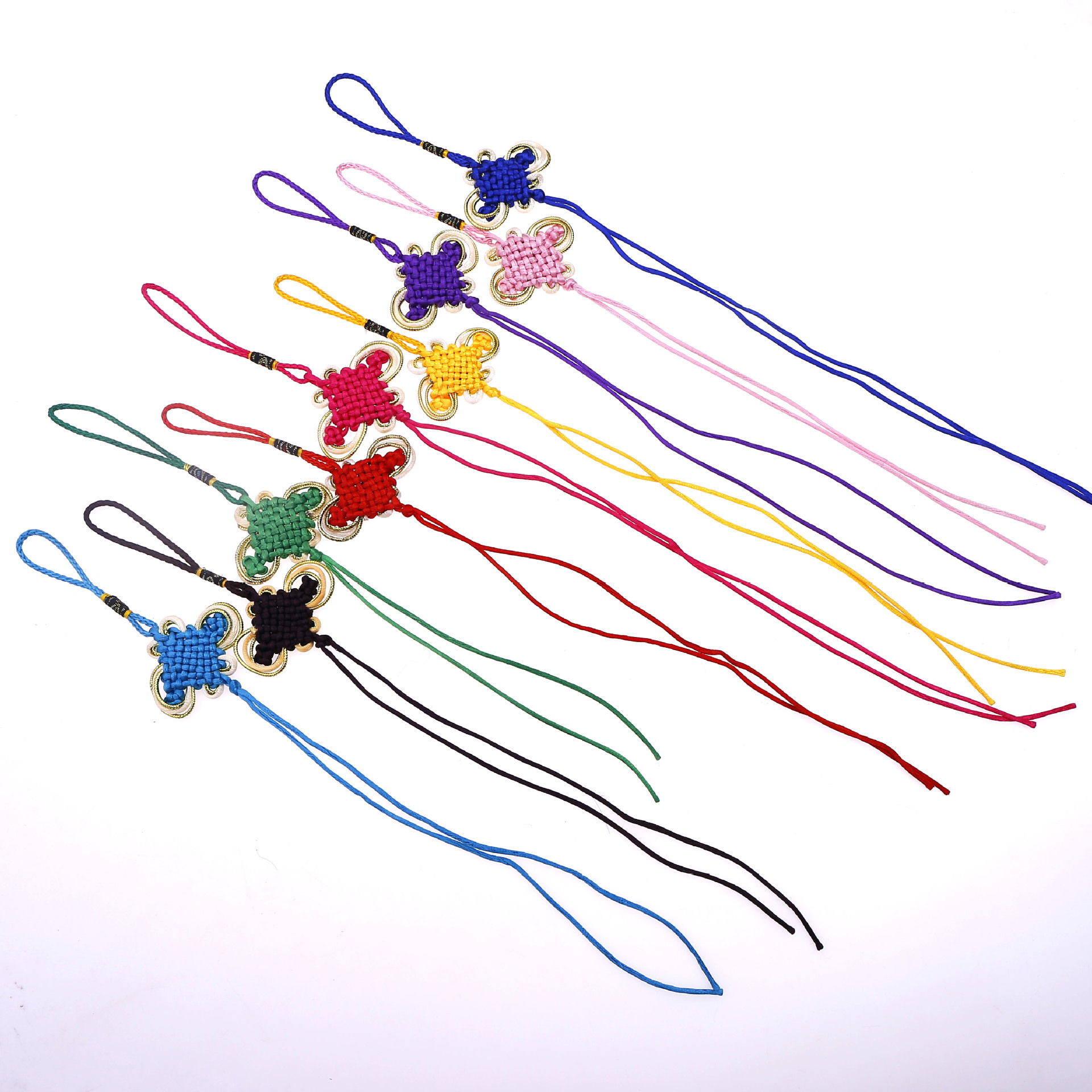 富贵结 各色 白底1