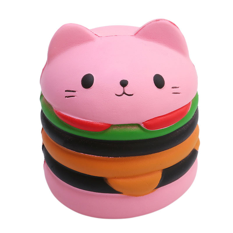 Cute Hamburger Cake Squishy Toys Slow Rebound Vent Pressure Reduction Toy Wholesale display picture 5