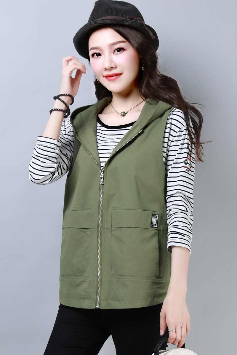 Gilet femme en Mélange de coton - Ref 3317951 Image 6