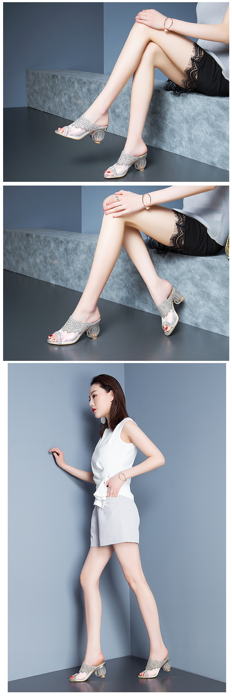 Chaussures été pour femme ZHJY CUIR SANS STANDARD en Caoutchouc - Ref 3345441 Image 12