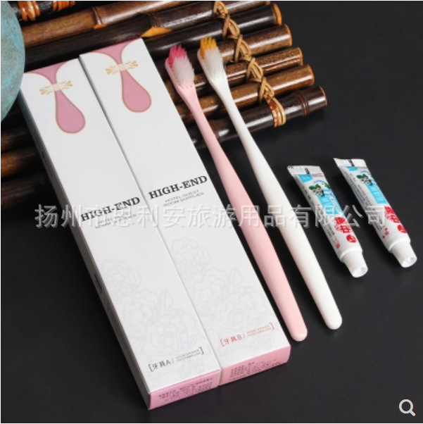 Disposable room toothbrush for hotel, toothpaste, set, soap
