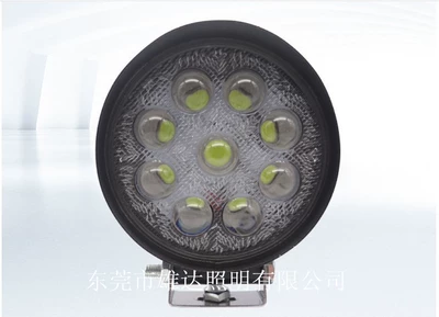 27W dairəvi linzalı LED işıq, yolsuzluq avtomobili tavan işığı